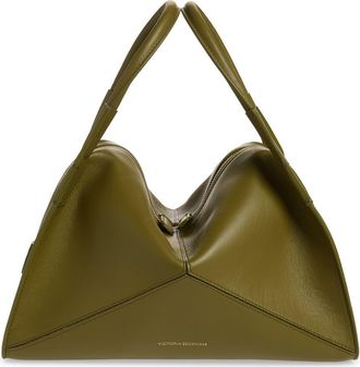 Victoria Beckham The Pli&eacute; Top Handle Bag in Cactus Green at Nordstrom
