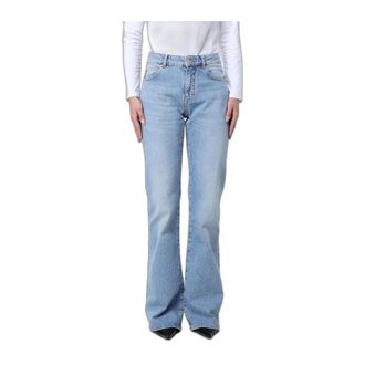 Emporio Armani Jeans Used Stretch A Trombetta - - Jeans - Donna - Blu - W31