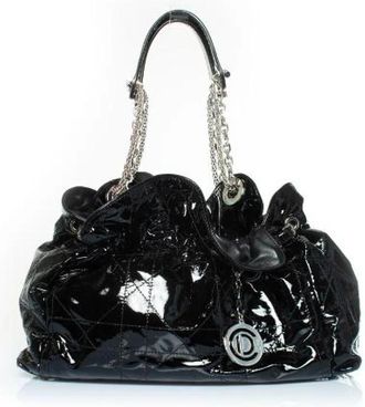 Dior Tweedehands leren handtassen - Dames - Vintage Schoudertas - Zwart - ONE Size - Vintage