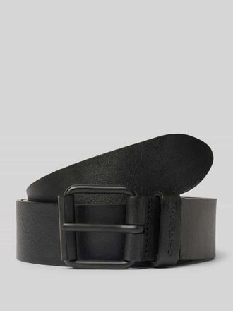 Carhartt Work in Progress Ledergürtel mit Dornschließe Modell Script in Black, Größe L