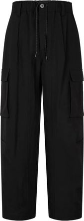 STUDIO TOMBOY drawstring-waist cargo pants - Black