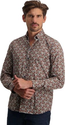 State of Art Overhemden, Heren, Rood, M, Katoen, Casual Rood Overhemd Winterstijl