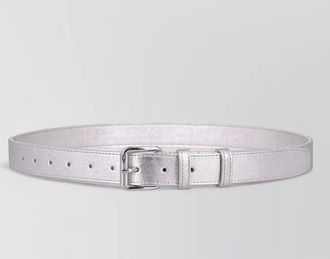 Comme Des Gar&ccedil;ons adjustable leather belt metallic finish
