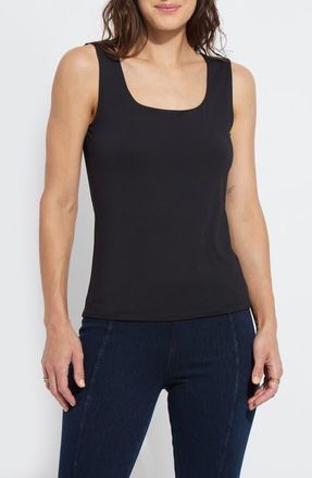 Lyssé ntials Evie Scoop Neck Tank in Black at Nordstrom, Size X-Small