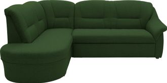 Domo Collection Ecksofa »Faenza für kleine Räume, Stellmasse 232,176cm, komfortabel, L-Form« mit Ottomane, zeitlos, elegante Armlehnen, wahlweise mit Bettfunktion