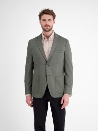 Lerros Jerseysakko LERROS Herren Sakko in Strukturqualit&auml;t, Herren, Gr. 54, gr&uuml;n (nordic olive), 49% Viskose, 48% Polyester, 3% Elasthan, Sakkos Jerseysakko