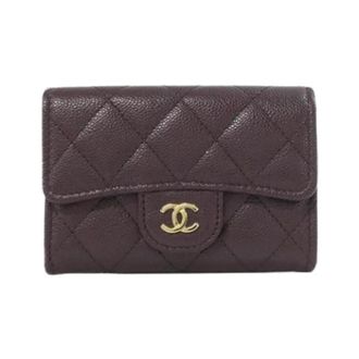 Chanel Pre-owned Wallets, female, Brown, Size: ONE SIZE Pre-owned Card Case