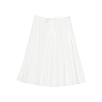 Prada Pleated Midi Skirt