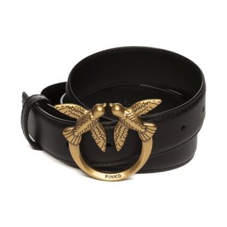 Pinko Pinko, Dames, Accessoires, Zwart, Maat: XS Leer