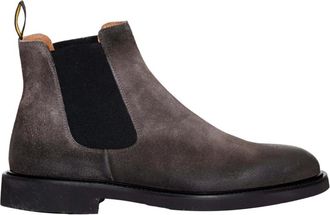 Doucal's Schoenen, Heren, Grijs, 41 EU, Su&egrave;de, Vintage Grijze Su&egrave;de Beatles Enkellaarzen