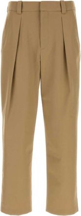 A.P.C. Beige Tapered Pleated Pants