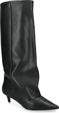 Steve Madden Womens Leather Luca Black Boots - Size UK 9