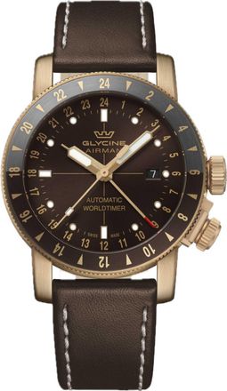 Glycine Airman Contemporary Bronze GMT Mens Watch