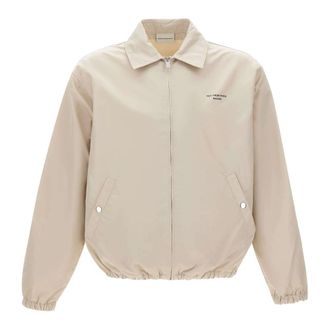 Dr&ocirc;le de Monsieur Slogan Nylon Jacket - male - Drole de Monsieur - Bomber Jackets - Beige - XL - Jackets