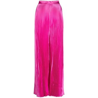 L’Idée Wide Trousers, female, Pink, 2XS, Fuchsia Pleated Trousers