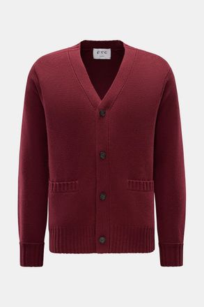 FTC Men - Cashmere cardigan burgundy
