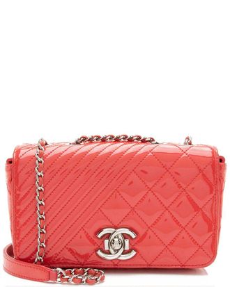 Chanel Pink Leather Coco Boy Small Flap Bag (Authentic Pre-Loved)