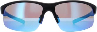 Polaroid Sport Heren Mat Zwart Blauw Spiegel Gepolariseerd PLD 7018/N/S