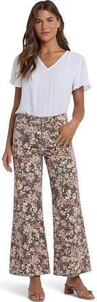 NYDJ Mia Palazzo Ankle Jeans in Earth Blooms Womens Jeans Earth Blooms : 14 29, Cotton/Denim/Elastane