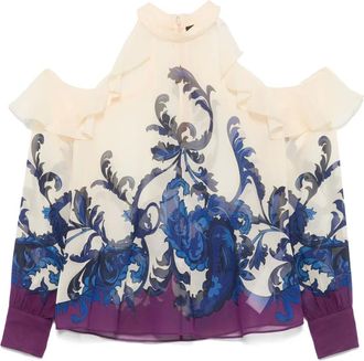 Etro paisley-print tank top - women - Silk - 44 - Neutrals