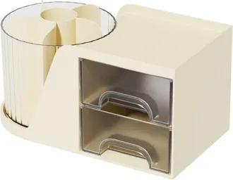 OEM Caja De Almacenamiento, Rotaci&oacute;n De 360&deg;, Cajones Y Portal&aacute;pices, Caja De Almacenamiento Para Brochas De Maquillaje, Cosm&eacute;ticos Y La Escuela