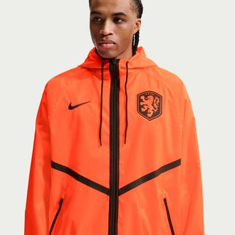 Nike Netherlands Nike Mens Dri-FIT Soccer Anthem Jacket in Orange | IH1616-810
