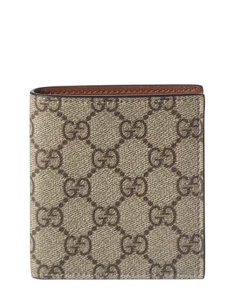Gucci Gg Supreme Canvas & Leather Wallet