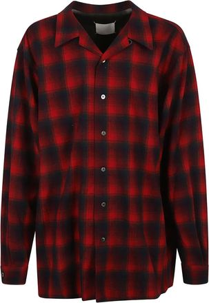 Maison Margiela Camicia tartan - Rosso