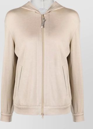 Brunello Cucinelli hoodie cotton silk blend long sleeve