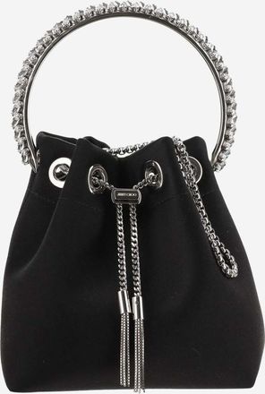 Jimmy Choo London Black Black BON BON Bucket BAG