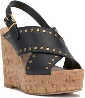 Vince Camuto Ellna Platform Wedge Sandal in Black at Nordstrom Rack, Size 5.5