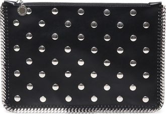Stella McCartney Falabella Studded Zippered Pouch Bag