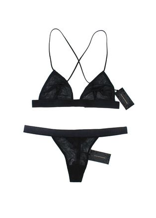 Kiki De Montparnasse Kiki De Montparnasse Black Lingerie Set Size S