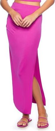 Susana Monaco Solid High Waist Midi Skirt in Supernova at Nordstrom Rack, Size X-Small