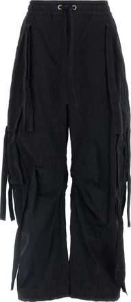 Dolce & Gabbana Black Cotton Cargo Womens Pants