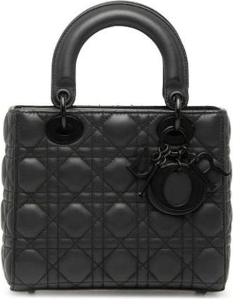 Dior Pre-owned Lady Dior - Dames - Vintage Handtas - Zwart - ONE Size - Leer - Vintage