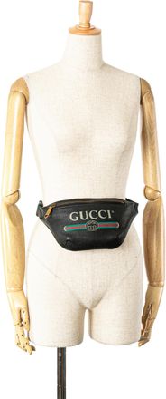 Gucci Pre-owned Womens Ophidia Belt Bag Leather - Black - One Size
