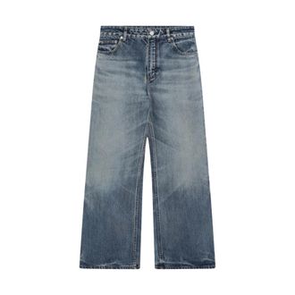 Alaia Flare Denim Jeans - female - Ala&iuml;a - Wide Jeans - Blue - W24 - Jeans
