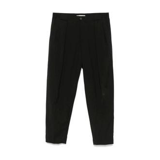 BRIGLIA 1949 Wide Trousers, male, Black, Size: 2XL Black Elasticated Waistband Pants
