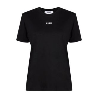 Msgm Msgm, Dames, Tops, Zwart, Maat: XS Katoen