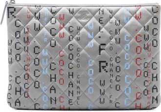 Chanel Pre-owned Clutches, female, Gray, Size: ONE SIZE Pre-owned Vintage Clutch