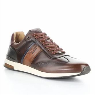 Ambitious Mens Leather Sneakers In Brown