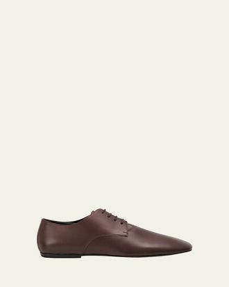 Dries Van Noten Mens Minimal Leather Oxford Shoes