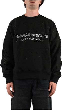 New Amsterdam Surf Association Felpa girocollo - - Sweatshirts & Hoodies - Uomo - Nero - S