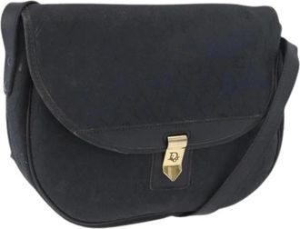 Dior Pre-owned Cross Body Bags, female, Black, Size: ONE SIZE Pre-owned Vintage Shoulder Bag