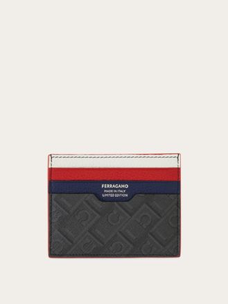 Ferragamo Men Ferragamo Monogram credit card holder - Citymatch Capsule Blue