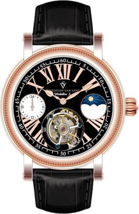 Christian Van Sant Mens Tourbillon X Limited Edition Black Dial Watch