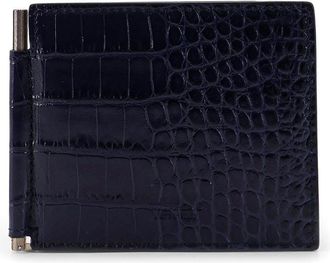 Tom Ford Leather Wallet With Croco Print