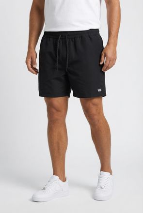 Vans Boardshorts VANS PRIMARY II ELASTIC BOARDSHORT, Herren, Gr. XXL, N-Gr, schwarz, Obermaterial: 100% Polyester, Hosen Boardshorts, mit Kordelverschluss,
