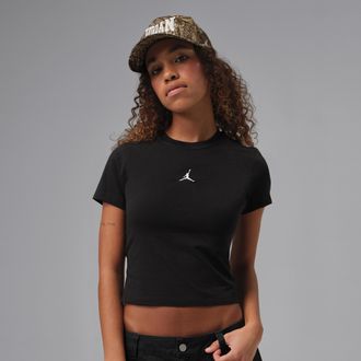 Nike Jordan Womens Jordan Essentials T-Shirt in Black | II9928-010
